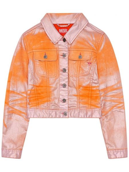 Cropped jakke Diesel orange