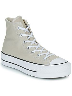 Sneakers con motivo a stelle Converse Chuck Taylor All Star beige