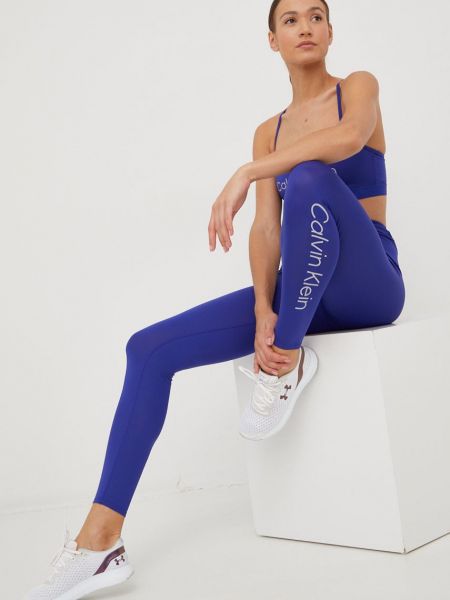 Športni modrček Calvin Klein Performance modra