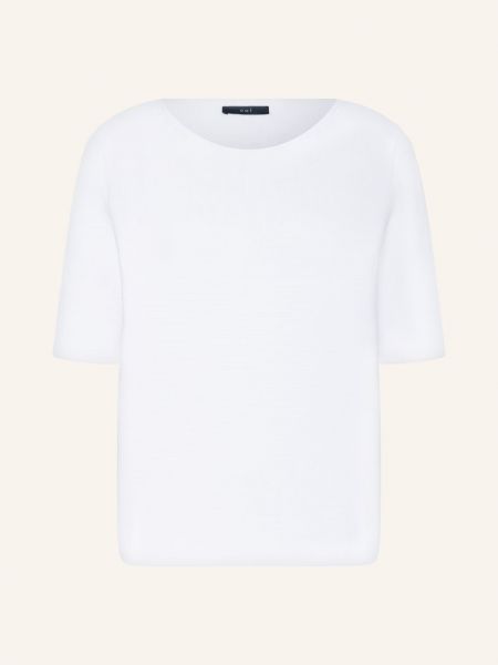 Dzianinowa koszulka Oui biała