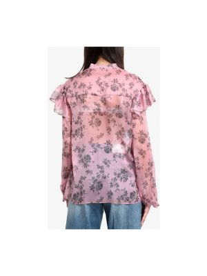 Camisa de seda de flores con estampado Philosophy Di Lorenzo Serafini rosa