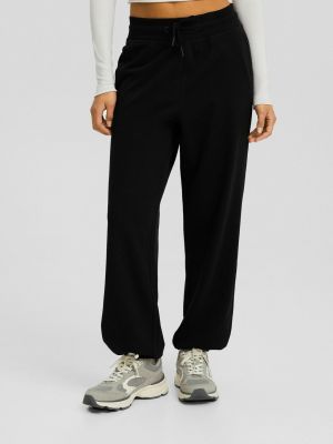 Спортивные брюки Plush-Jogging Bershka черный