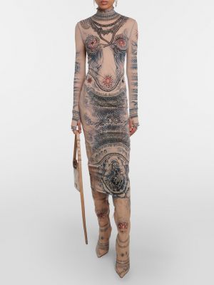 Прозрачный платье миди Jean Paul Gaultier