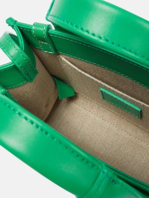 Kožna shopper torbica Chloã© zelena