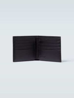 Usnjena denarnica Loewe črna