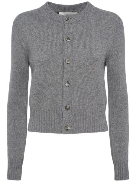 Cashmere ull cardigan Ami Paris grå