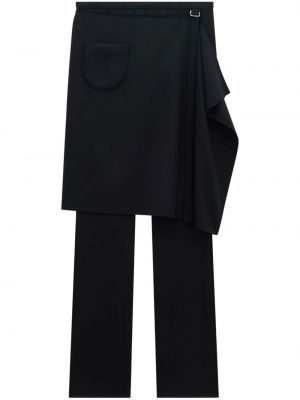 Vlněné kalhoty Courrèges černé