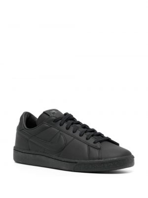 Sneakersy sznurowane skórzane koronkowe Black Comme Des Garçons czarne