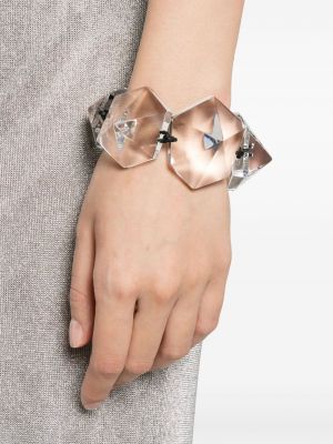 Bracelet avec perles transparent Monies blanc