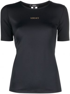 Majica s potiskom Versace črna