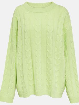 Sweter z kaszmiru Lisa Yang zielony