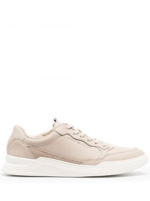 Baskets en cuir Tommy Hilfiger beige