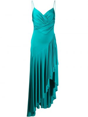 Асиметрична коктейлна рокля Alexandre Vauthier зелено