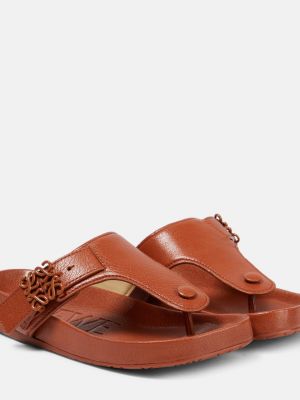 Кожаные сандалии Loewe коричневые