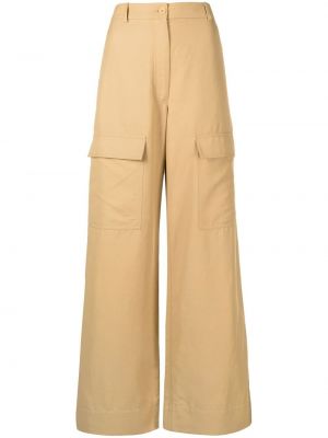 Pantaloni baggy con motivo a stelle Stella Mccartney marrone