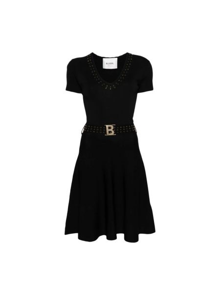 Sukienka mini z kryształkami Blugirl czarna