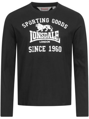 Μακρυμάνικη μπλούζα Lonsdale μαύρο