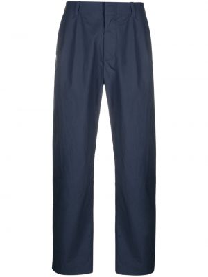 Bavlněné slim fit rovné kalhoty Rag & Bone modré