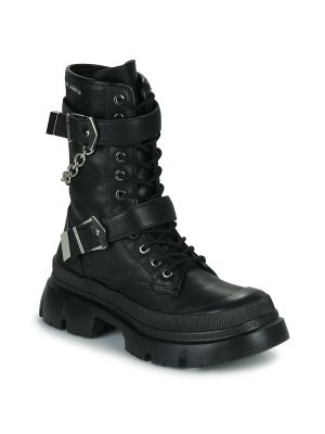 Kotníkové boty s přezkou Karl Lagerfeld černé