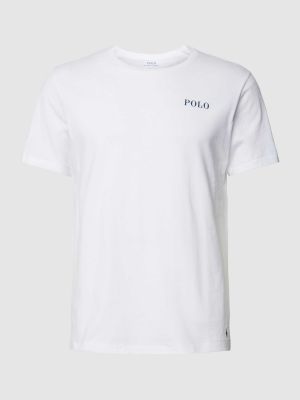 Koszulka bawełniana z nadrukiem Polo Ralph Lauren Underwear biała