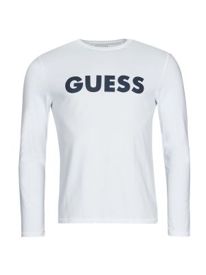 Tričko s dlouhým rukávem Guess bílé