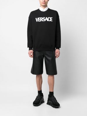 Bluza z siateczką Versace czarna