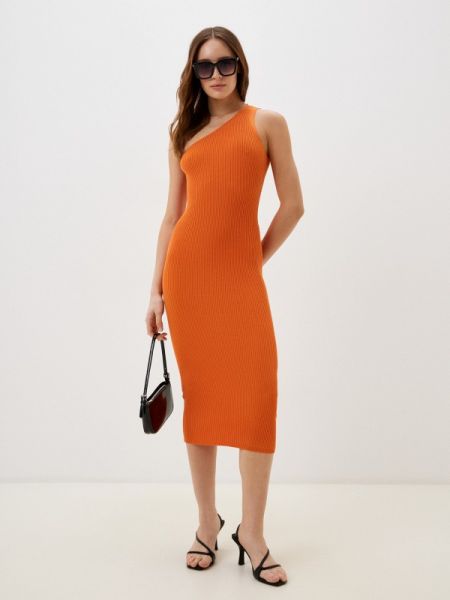 Платье-карандаш Lulez оранжевое