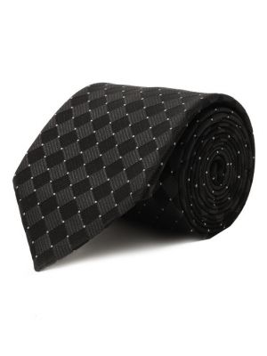 Шелковый галстук Lanvin черный