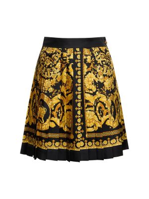 Hedvábné sukně Versace černé
