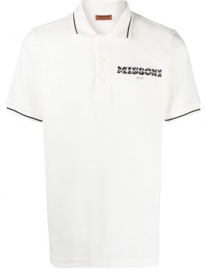 Polo majica s printom Missoni bijela