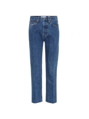 Jeansy z wysoką talią jeansowe Re/done - niebieski