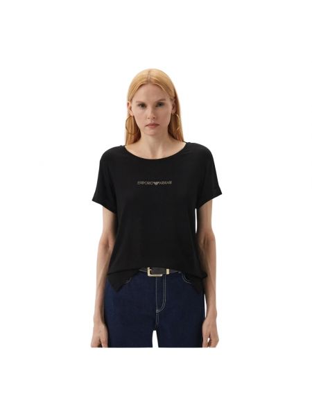 T-shirt mit spikes Emporio Armani schwarz