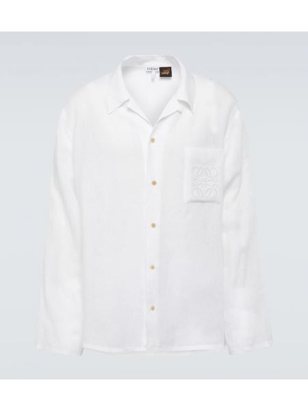 Lanena srajca Loewe bela
