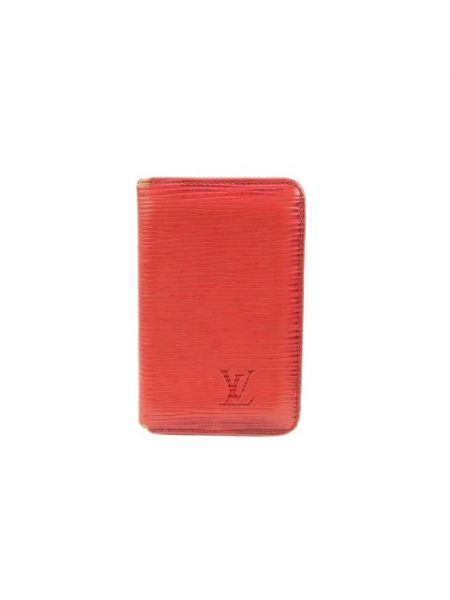 Portefeuille en cuir Louis Vuitton Vintage rouge