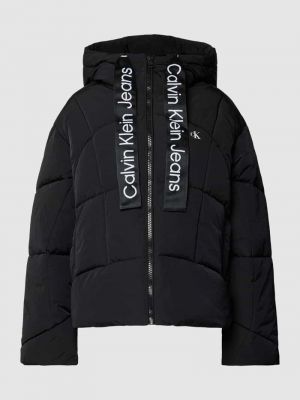 Pikowana kurtka puchowa Calvin Klein Jeans czarna