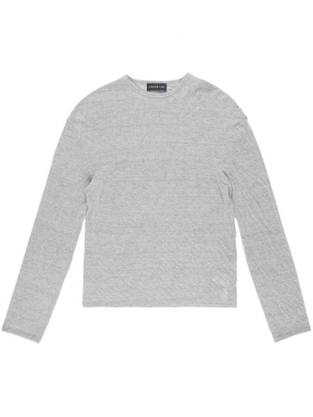 Pull col rond Jacob Lee gris