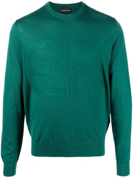 Sweter Emporio Armani, zielony