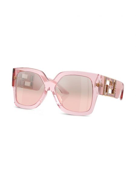 Oversized sluneční brýle Versace Eyewear růžové