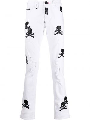 Jeans med normal passform Philipp Plein hvit