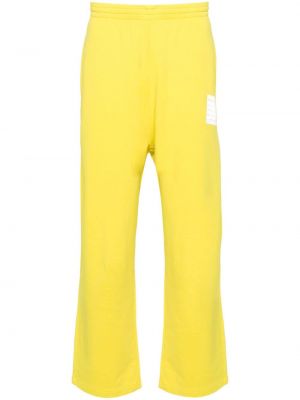 Pantaloni sport din bumbac Balenciaga galben