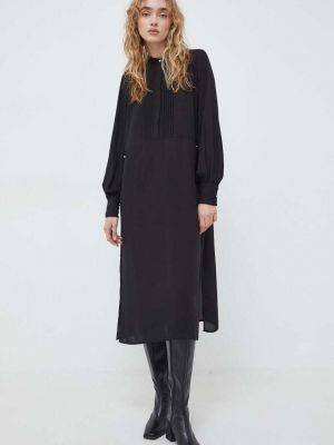 Midi šaty Bruuns Bazaar černé