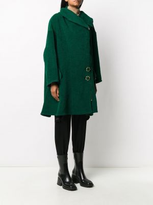 Płaszcz oversize Chanel Pre-owned zielony