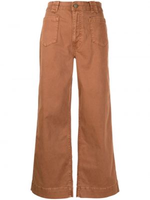 Voľné džínsy Frame hnedá