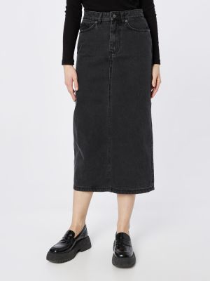 Džínsová sukňa Minimum čierna