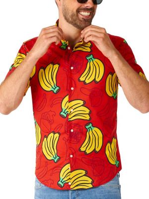 Рубашка с принтом с коротким рукавом Opposuits красная