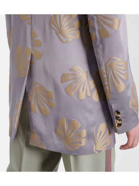 Jacquard blazer mit print Dries Van Noten