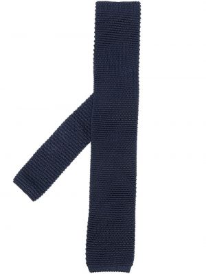 Strick seiden krawatte Brunello Cucinelli blau