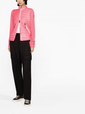 Džemperis su užtrauktuku Moncler Grenoble rožinė
