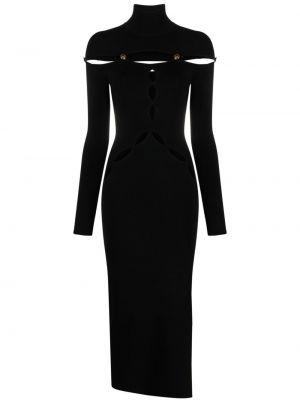 Koktejlkové šaty Versace Jeans Couture čierna