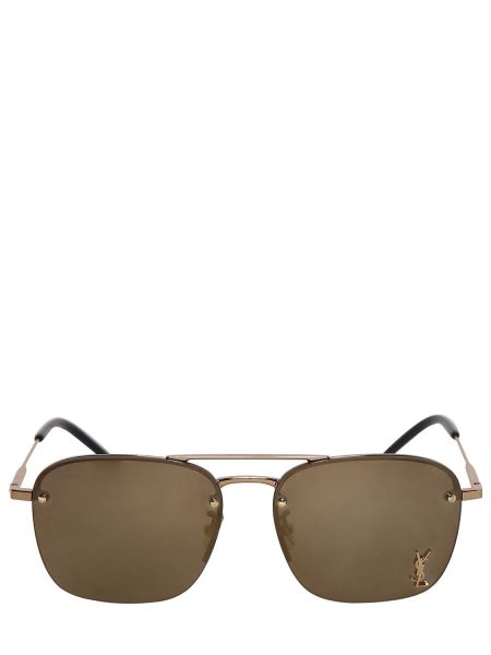 Slnečné okuliare Saint Laurent hnedá